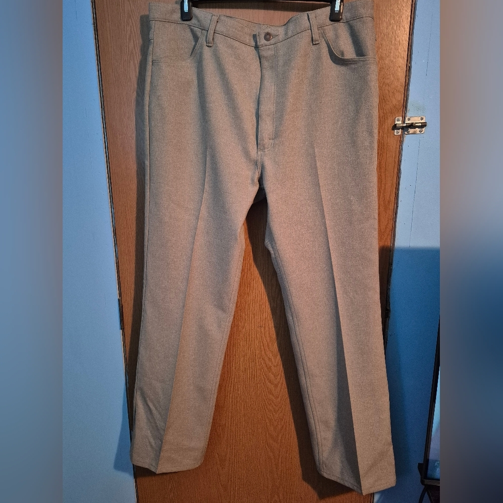 Men's Wrangler® Wrancher 82HT Heather Tan Dress Pants Sizes